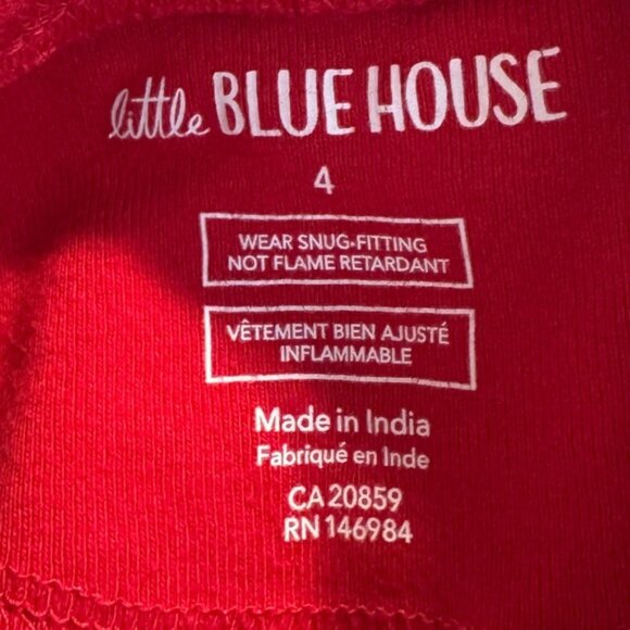 Little Blue House Kids Wild Winter 4T Size 4 Unisex Teal Skiing Footless Onesie - Picture 9 of 16